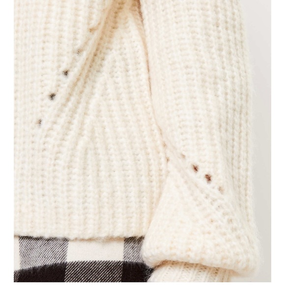 NWOT White LOFT Cardigan - Picture 6 of 12